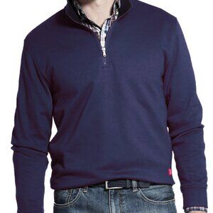 IZOD Performance‎ Fleece Quarter 1/4 Zip Pullover in Navy Blazer Size S - NWOT